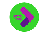 the words 'recovery friendly' next to a purple arrow, all on a lime green background